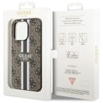 Carcasa Guess 4G Printed Stripes cu MagSafe compatibila cu iPhone 14 Pro Max, Maro 9 - lerato.ro