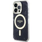 Carcasa Guess Marble cu MagSafe compatibila cu iPhone 14 Pro Max, Negru 3 - lerato.ro