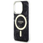 Carcasa Guess Marble cu MagSafe compatibila cu iPhone 14 Pro Max, Negru 7 - lerato.ro