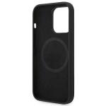 Carcasa Guess Silicone Logo Plate cu MagSafe compatibila cu iPhone 14 Pro Max, Negru 8 - lerato.ro