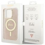 Carcasa Guess IML 4G cu MagSafe compatibila cu iPhone 15 Pro, Roz 9 - lerato.ro