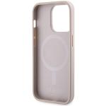 Carcasa Guess 4G Printed Stripes cu MagSafe compatibila cu iPhone 15 Pro, Roz 8 - lerato.ro