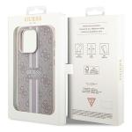 Carcasa Guess 4G Printed Stripes cu MagSafe compatibila cu iPhone 15 Pro, Roz 9 - lerato.ro