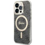 Carcasa Guess IML 4G cu MagSafe compatibila cu iPhone 15 Pro, Negru 3 - lerato.ro