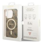 Carcasa Guess IML 4G cu MagSafe compatibila cu iPhone 15 Pro, Maro 8 - lerato.ro