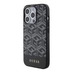 Carcasa Guess GCube Stripes cu MagSafe compatibila cu iPhone 15 Pro, Negru 3 - lerato.ro