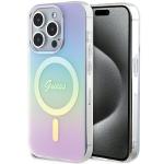 Carcasa Guess IML Iridescent MagSafe compatibila cu iPhone 15 Pro, Multicolor 4 - lerato.ro