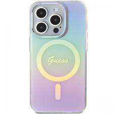 Carcasa Guess IML Iridescent MagSafe compatibila cu iPhone 15 Pro, Multicolor