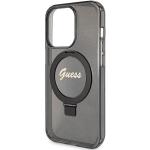 Carcasa Guess Ring Stand Script Glitter cu MagSafe compatibila cu iPhone 15 Pro, Negru 7 - lerato.ro