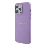 Carcasa Guess Saffiano cu MagSafe compatibila cu iPhone 15 Pro, Mov 3 - lerato.ro
