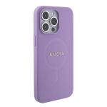 Carcasa Guess Saffiano cu MagSafe compatibila cu iPhone 15 Pro, Mov 5 - lerato.ro
