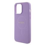 Carcasa Guess Saffiano cu MagSafe compatibila cu iPhone 15 Pro, Mov 7 - lerato.ro