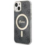 Carcasa Guess IML 4G cu MagSafe compatibila cu iPhone 15 Plus / 14 Plus, Negru 3 - lerato.ro