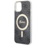 Carcasa Guess IML 4G cu MagSafe compatibila cu iPhone 15 Plus / 14 Plus, Negru 6 - lerato.ro