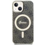 Carcasa Guess IML 4G cu MagSafe compatibila cu iPhone 15 Plus / 14 Plus, Maro 2 - lerato.ro