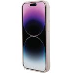 Carcasa Guess Saffiano cu MagSafe compatibila cu iPhone 15 Plus / 14 Plus, Roz 8 - lerato.ro