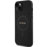 Carcasa Guess Saffiano cu MagSafe compatibila cu iPhone 15 Plus / 14 Plus, Negru 3 - lerato.ro