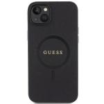 Carcasa Guess Saffiano cu MagSafe compatibila cu iPhone 15 Plus / 14 Plus, Negru 2 - lerato.ro