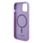 Carcasa Guess Saffiano cu MagSafe compatibila cu iPhone 15 Plus / 14 Plus, Mov 8 - lerato.ro