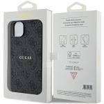 Carcasa Guess 4G Collection Leather Metal Logo cu MagSafe compatibila cu iPhone 15 / 14 / 13, Negru 9 - lerato.ro