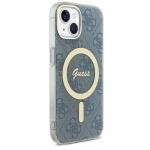 Carcasa Guess IML 4G cu MagSafe compatibila cu iPhone 15 / 14 / 13, Albastru 5 - lerato.ro