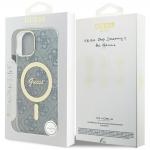 Carcasa Guess IML 4G cu MagSafe compatibila cu iPhone 15 / 14 / 13, Albastru 9 - lerato.ro