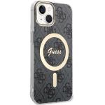 Carcasa Guess IML 4G cu MagSafe compatibila cu iPhone 15 / 14 / 13, Negru 4 - lerato.ro