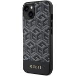Carcasa Guess GCube Stripes cu MagSafe compatibila cu iPhone 15 / 14 / 13, Negru 3 - lerato.ro
