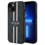 Carcasa Guess 4G Printed Stripes cu MagSafe compatibila cu iPhone 15 / 14 / 13, Negru 4 - lerato.ro
