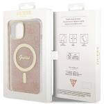 Carcasa Guess IML 4G cu MagSafe compatibila cu iPhone 15 / 14 / 13, Roz 9 - lerato.ro