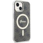 Carcasa Guess IML 4G cu MagSafe compatibila cu iPhone 15 / 14 / 13, Maro 5 - lerato.ro