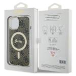 Carcasa Guess IML 4G cu MagSafe compatibila cu iPhone 15 / 14 / 13, Maro 9 - lerato.ro