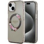 Carcasa Guess IML Flowers Wreath cu MagSafe compatibila cu iPhone 15 / 14 / 13, Graphics 4 - lerato.ro