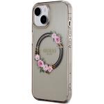 Carcasa Guess IML Flowers Wreath cu MagSafe compatibila cu iPhone 15 / 14 / 13, Graphics 3 - lerato.ro