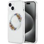 Carcasa Guess IML Flowers Wreatch cu MagSafe compatibila cu iPhone 15 / 14 / 13, Graphics 4 - lerato.ro