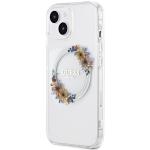 Carcasa Guess IML Flowers Wreatch cu MagSafe compatibila cu iPhone 15 / 14 / 13, Graphics 3 - lerato.ro