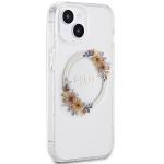 Carcasa Guess IML Flowers Wreatch cu MagSafe compatibila cu iPhone 15 / 14 / 13, Graphics 5 - lerato.ro