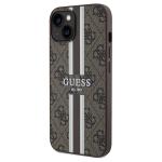 Carcasa Guess 4G Printed Stripes cu MagSafe compatibila cu iPhone 15 / 14 / 13, Maro 3 - lerato.ro