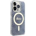 Carcasa Guess IML 4G cu MagSafe compatibila cu iPhone 15 Pro Max, Albastru 5 - lerato.ro