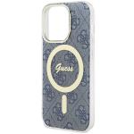 Carcasa Guess IML 4G cu MagSafe compatibila cu iPhone 15 Pro Max, Albastru 7 - lerato.ro