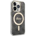 Carcasa Guess IML 4G cu MagSafe compatibila cu iPhone 15 Pro Max, Negru 4 - lerato.ro