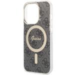 Carcasa Guess IML 4G cu MagSafe compatibila cu iPhone 15 Pro Max, Negru 6 - lerato.ro