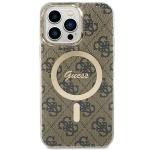 Carcasa Guess IML 4G cu MagSafe compatibila cu iPhone 15 Pro Max, Maro 2 - lerato.ro