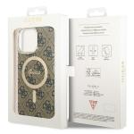 Carcasa Guess IML 4G cu MagSafe compatibila cu iPhone 15 Pro Max, Maro 8 - lerato.ro