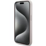 Carcasa Guess 4G Collection Leather Metal Logo cu MagSafe compatibila cu iPhone 15 Pro Max, Roz 6 - lerato.ro