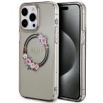 Carcasa Guess IML Flowers Wreath cu MagSafe compatibila cu iPhone 15 Pro Max, Graphics 4 - lerato.ro