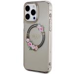 Carcasa Guess IML Flowers Wreath cu MagSafe compatibila cu iPhone 15 Pro Max, Graphics 3 - lerato.ro
