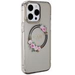 Carcasa Guess IML Flowers Wreath cu MagSafe compatibila cu iPhone 15 Pro Max, Graphics 5 - lerato.ro