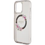 Carcasa Guess IML Flowers Wreath cu MagSafe compatibila cu iPhone 15 Pro Max, Graphics 7 - lerato.ro