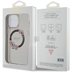 Carcasa Guess IML Flowers Wreath cu MagSafe compatibila cu iPhone 15 Pro Max, Graphics 9 - lerato.ro